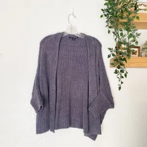 🦋 BAREFOOT DREAMS Cozy Chic Lite Ribbed Soft Dolman Sweater Top Purple S/M