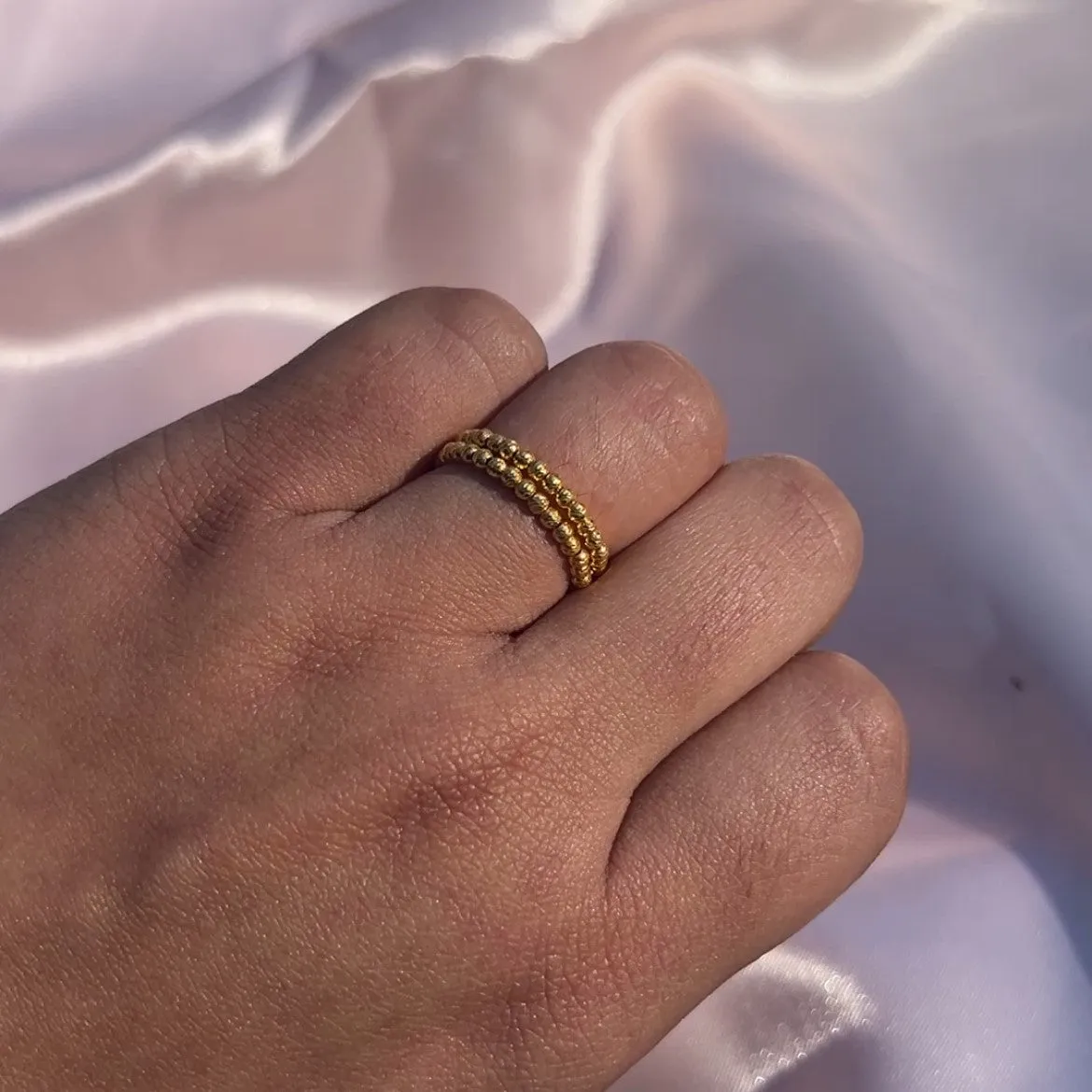 24k Flexible Yellow Gold Ring