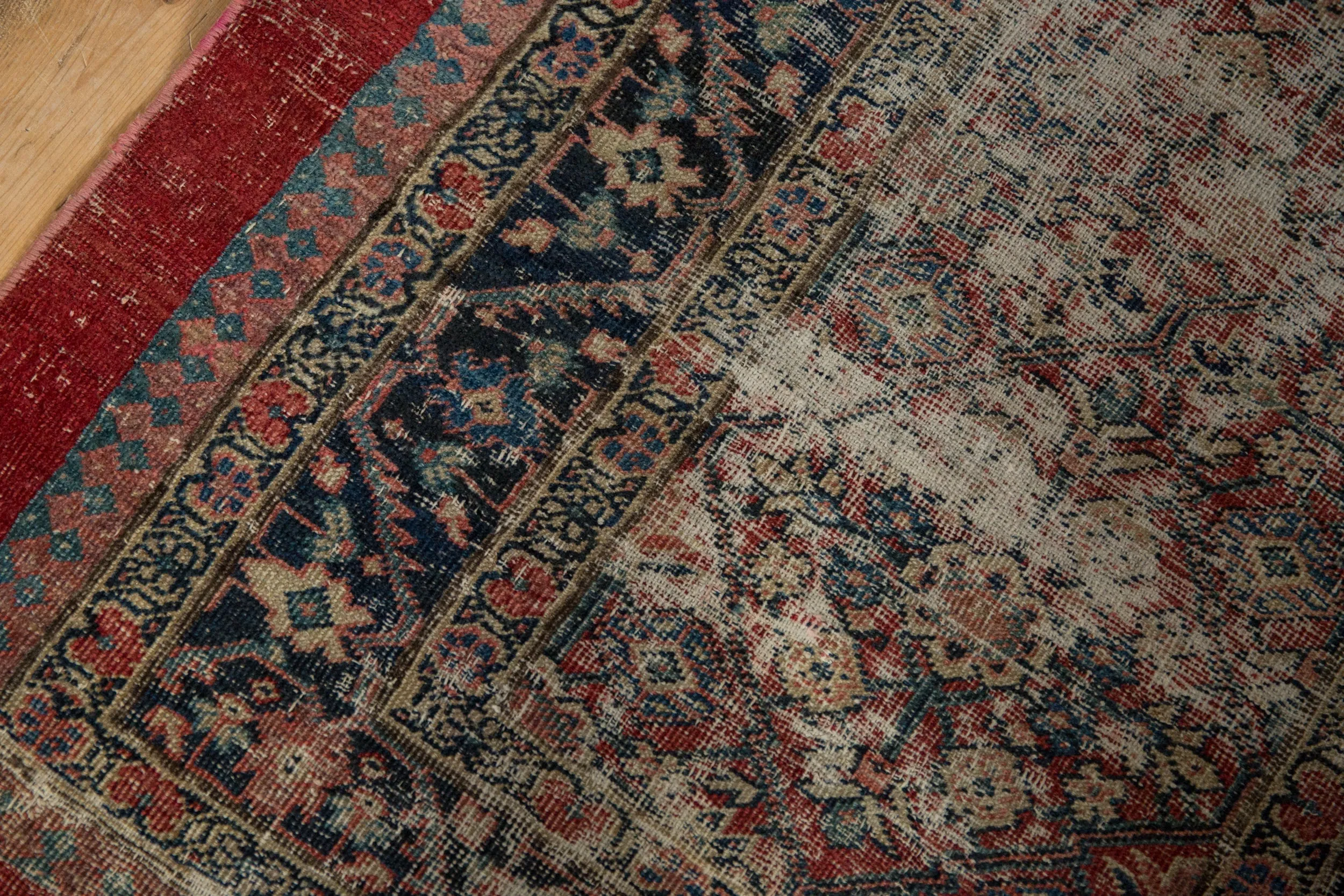 2.5x5.5 Antique Fine Fragment Serab Rug Runner