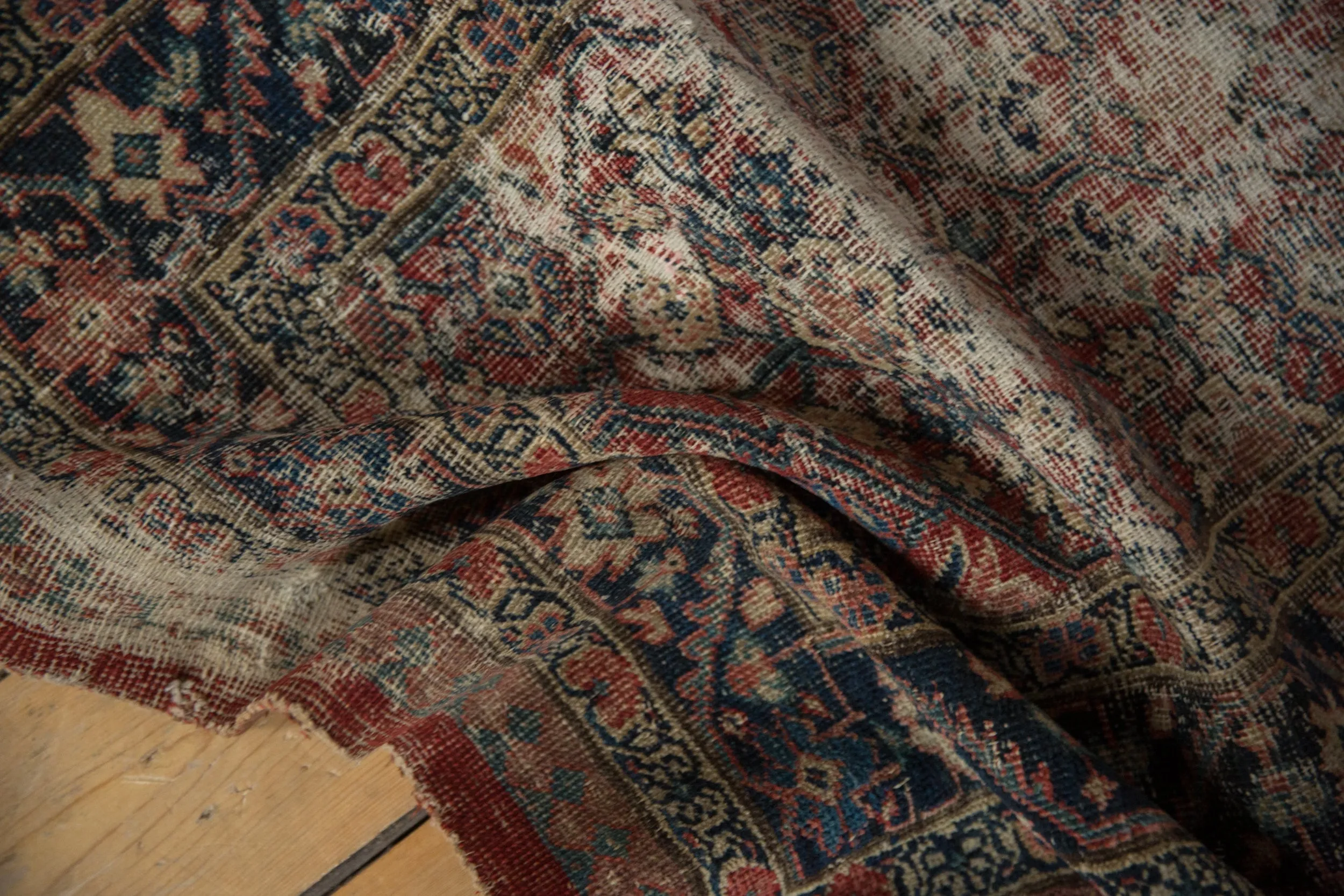 2.5x5.5 Antique Fine Fragment Serab Rug Runner