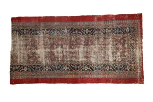2.5x5.5 Antique Fine Fragment Serab Rug Runner