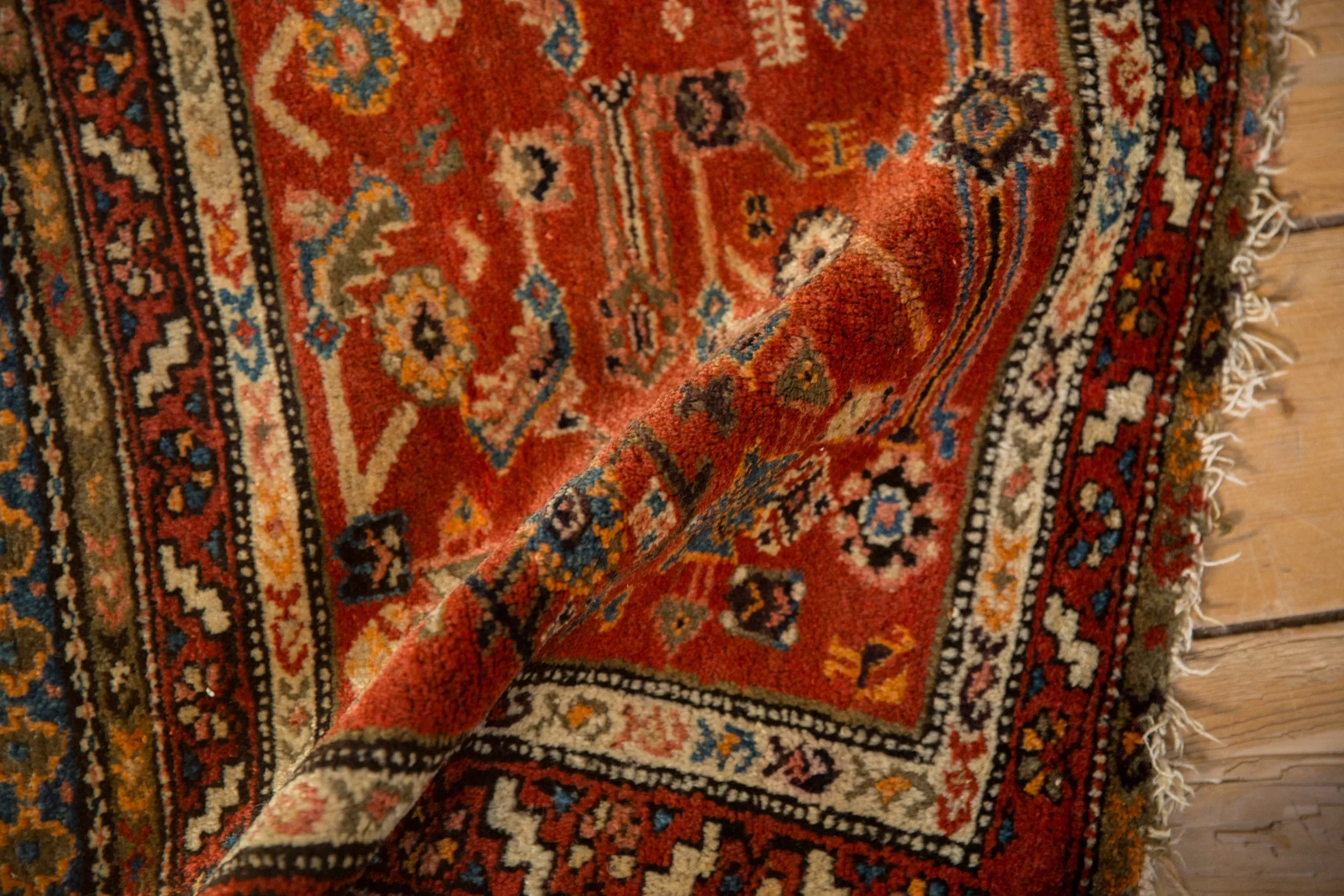 2x2 Antique Bagface Northwest Persian Square Rug Mat