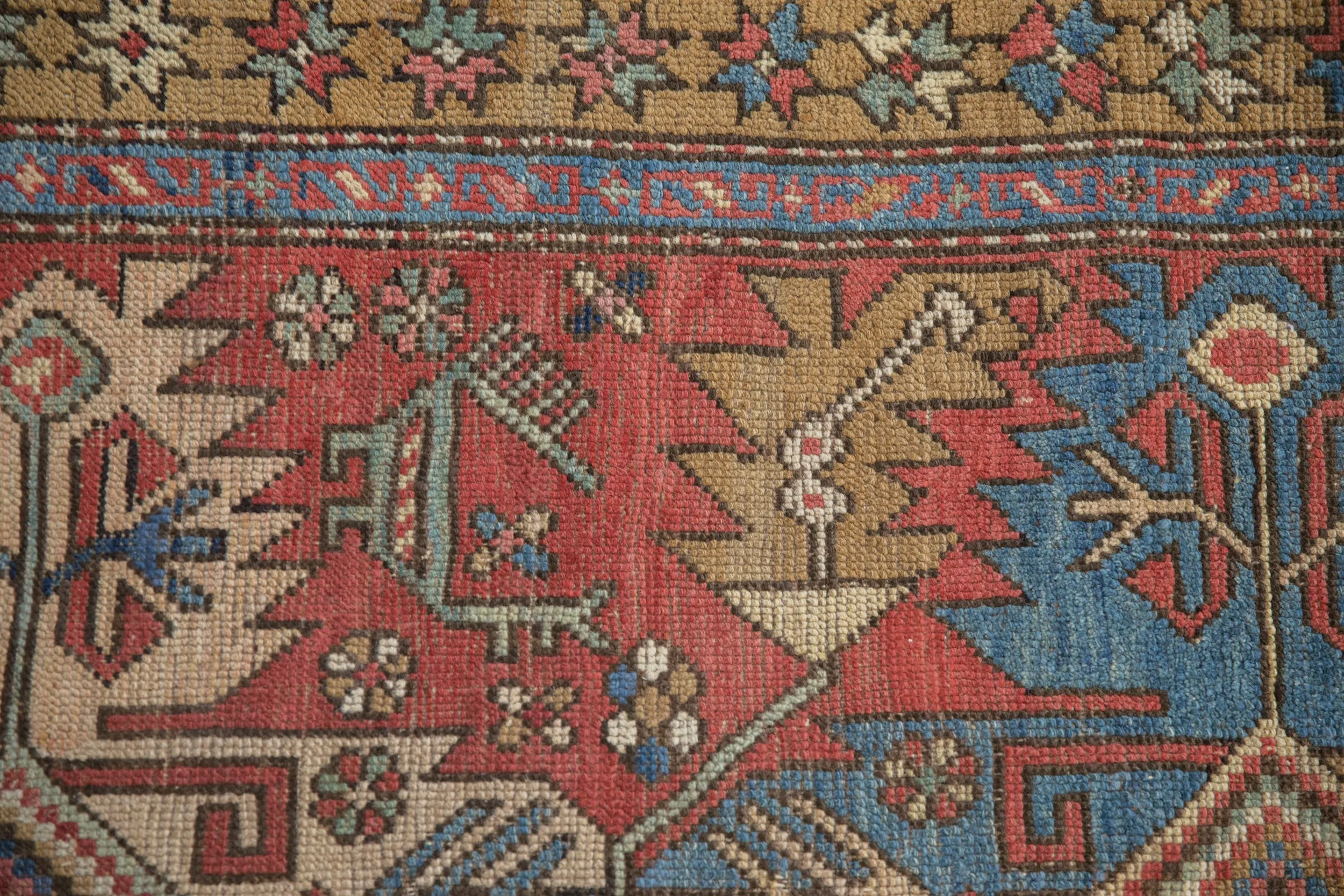3.5x5 Vintage Heriz Rug