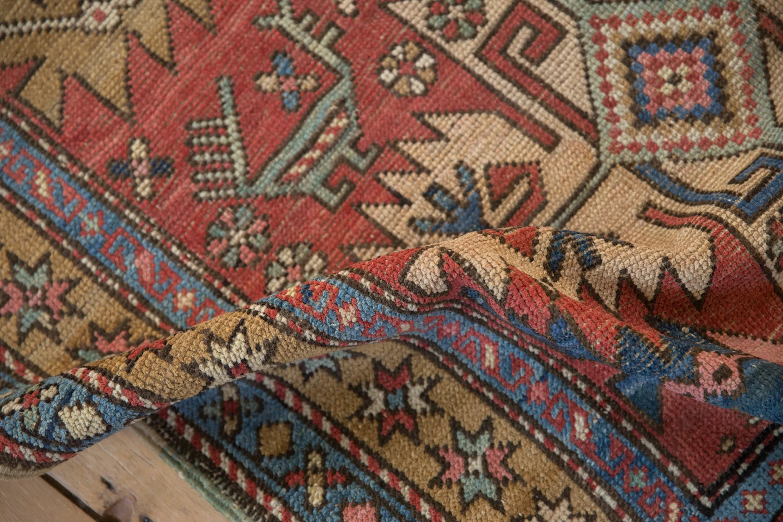 3.5x5 Vintage Heriz Rug