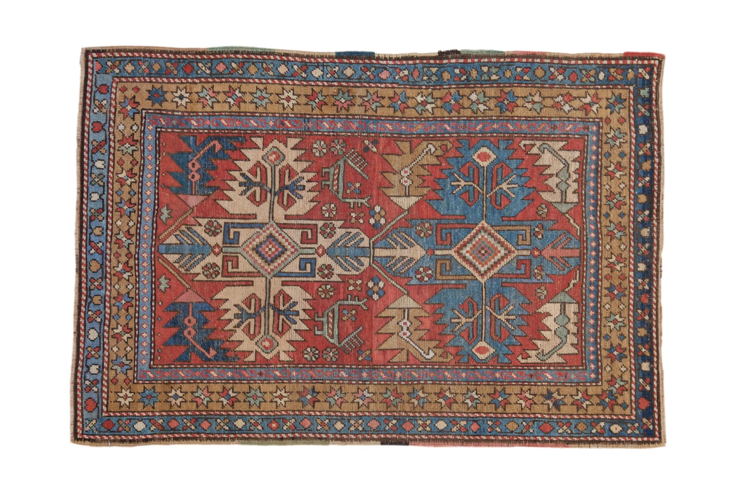 3.5x5 Vintage Heriz Rug