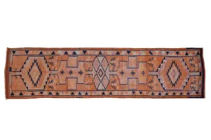 3x12 Vintage Distressed Kurd Rug Runner