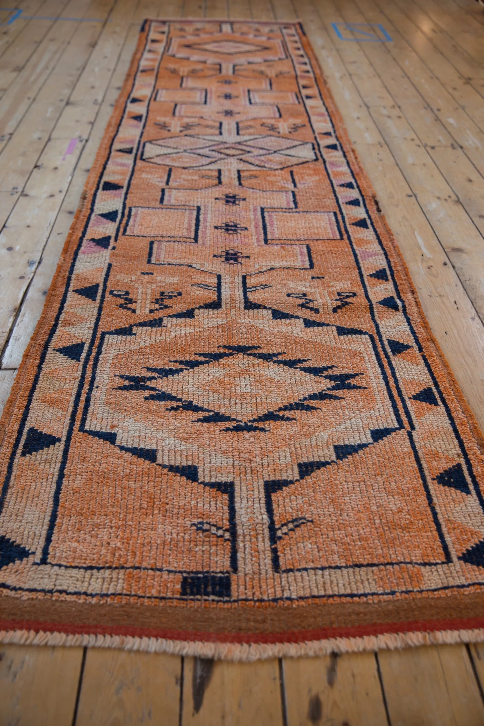 3x12 Vintage Distressed Kurd Rug Runner