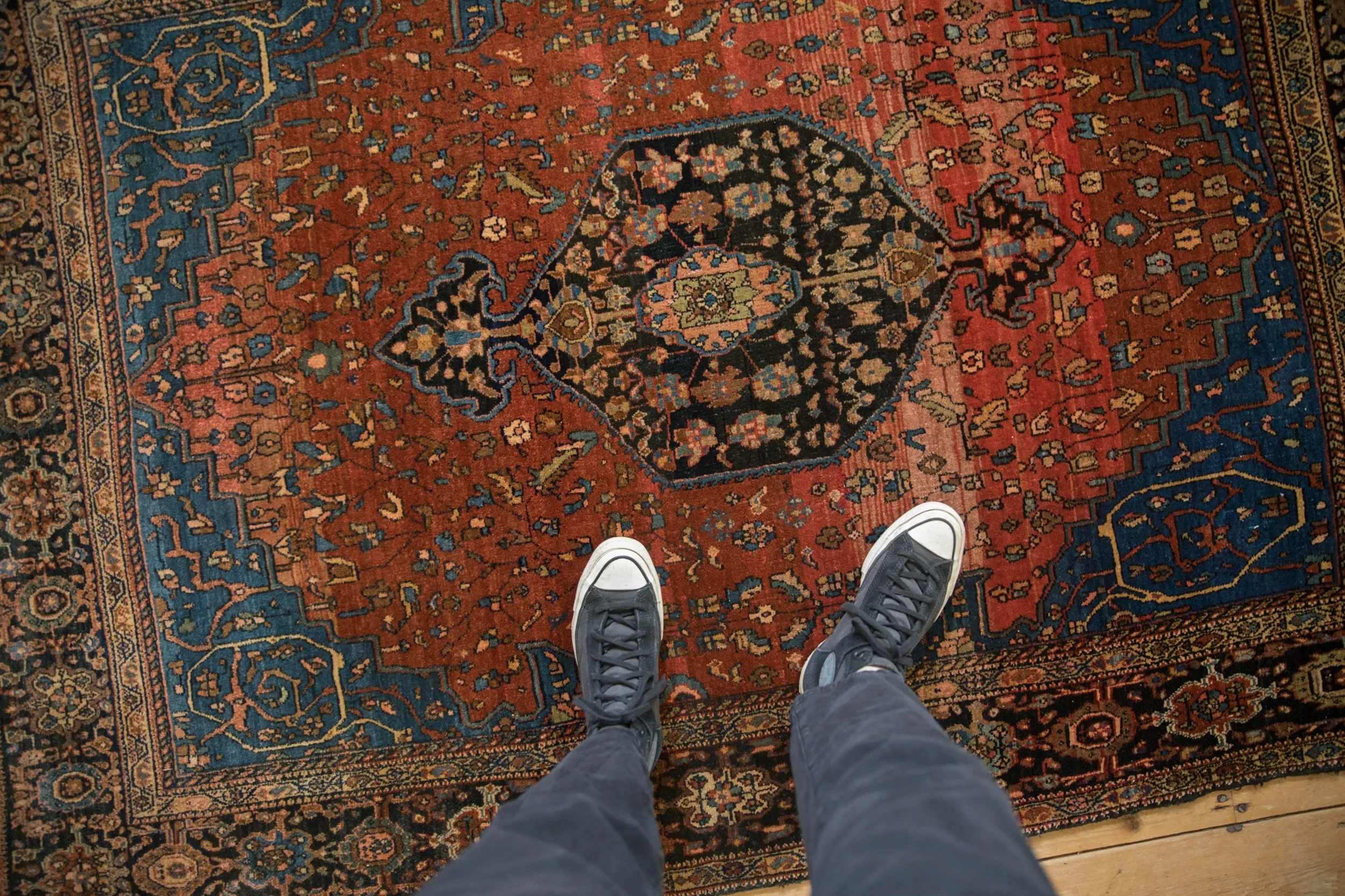 4.5x6.5 Vintage Josan Sarouk Rug