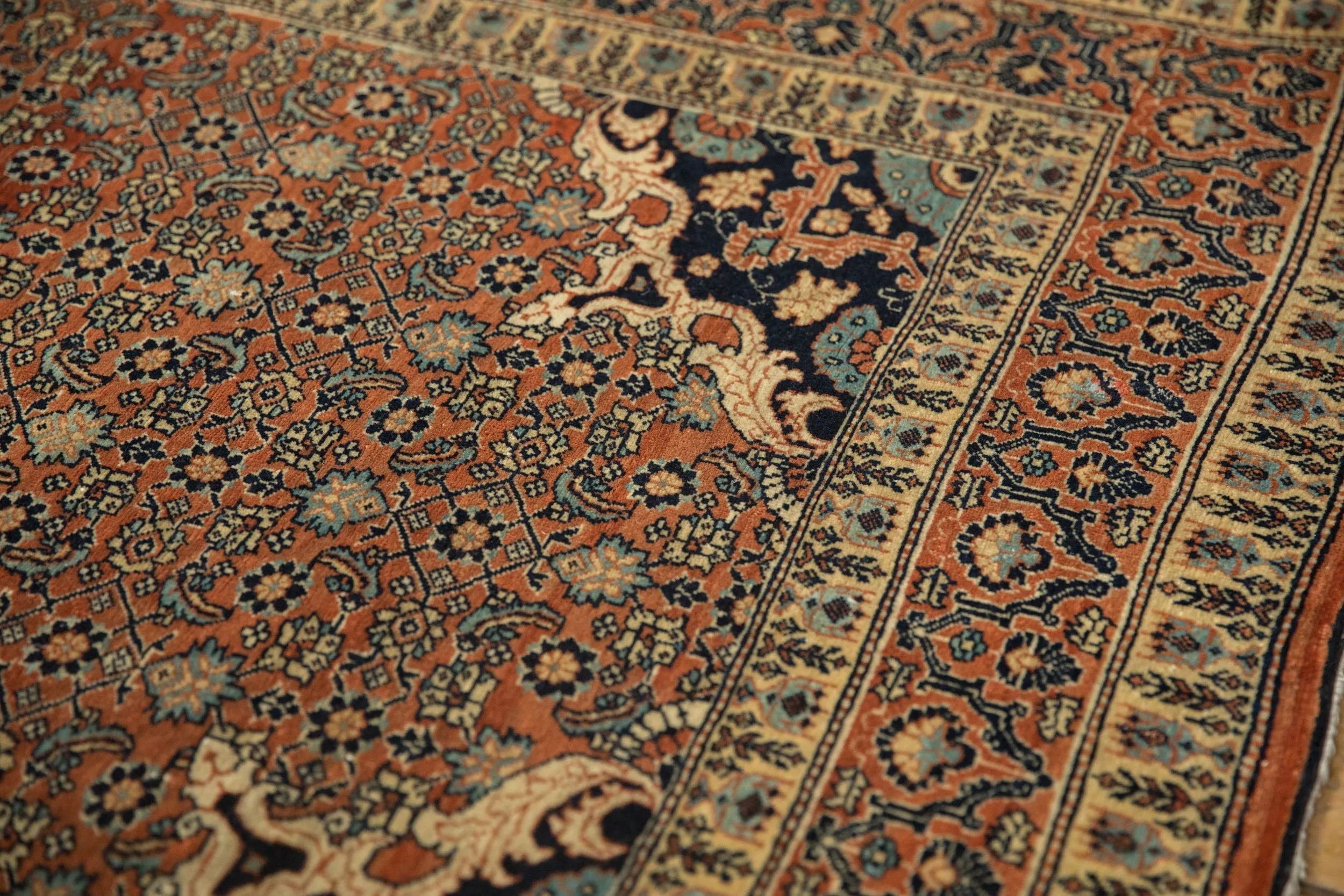 4x5.5 Antique Haji Jalili Tabriz Rug