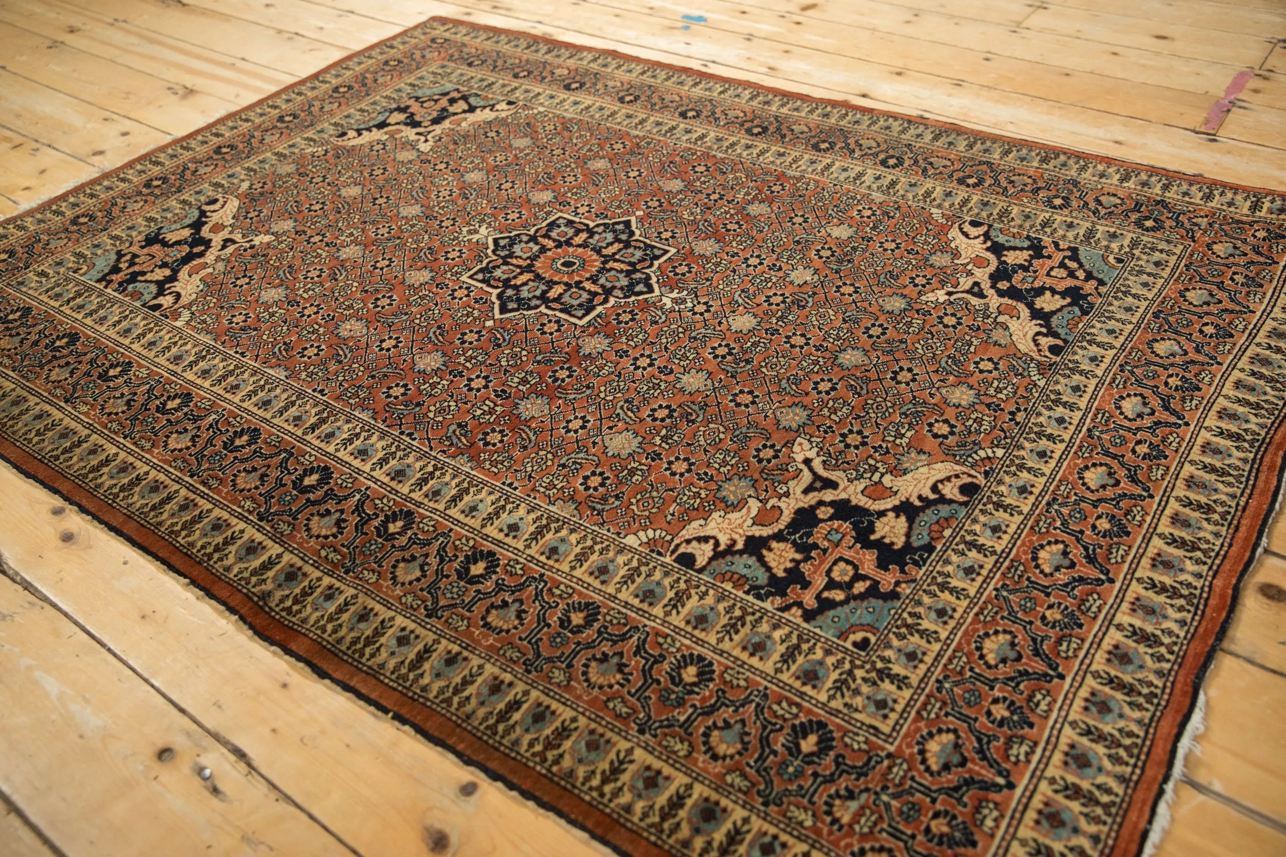 4x5.5 Antique Haji Jalili Tabriz Rug
