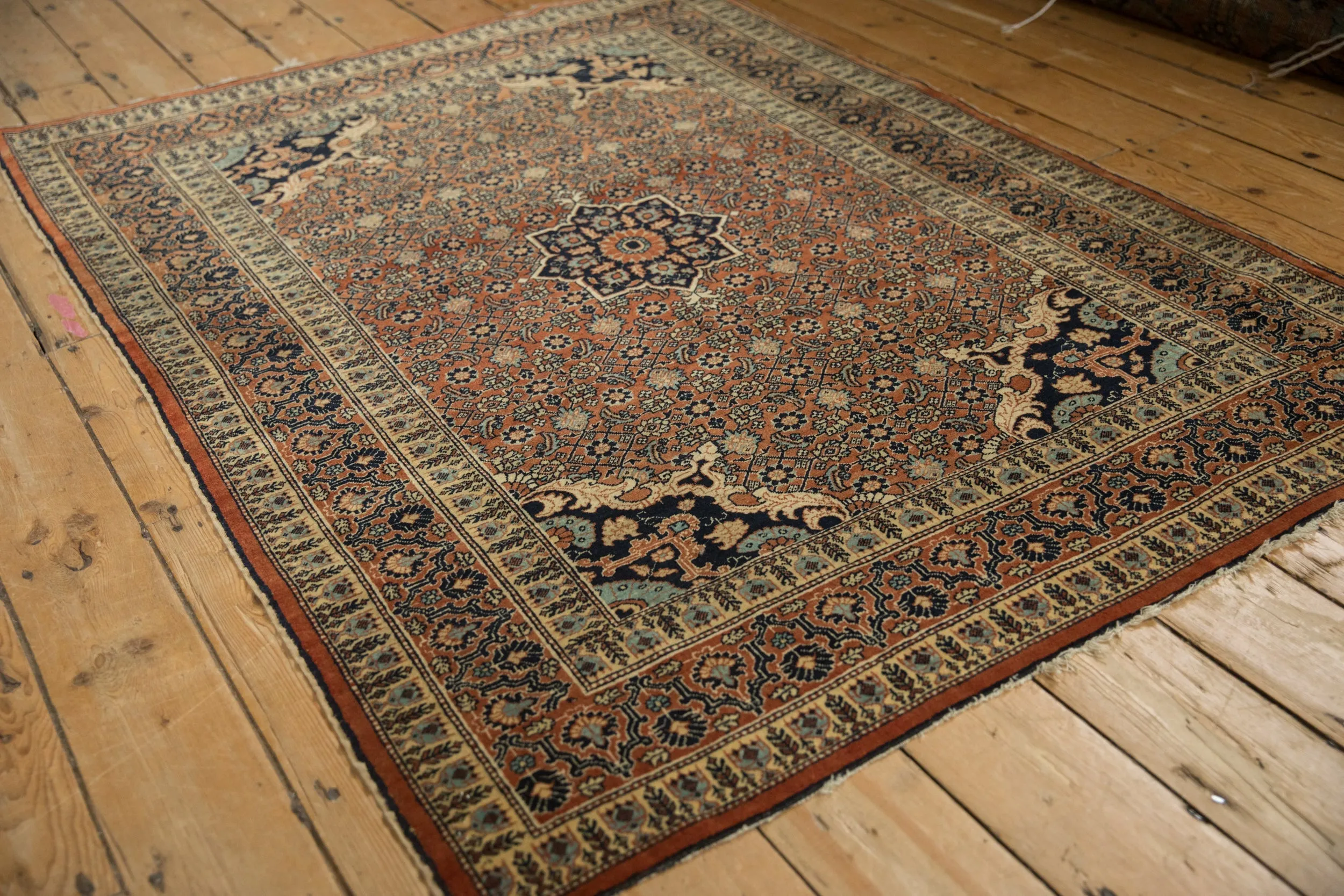 4x5.5 Antique Haji Jalili Tabriz Rug