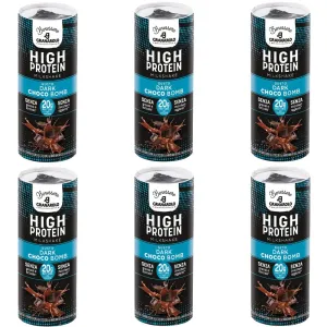 6x Granarolo Benessere HIGH PROTEIN Milkshake gusto DARK CHOCO BOMB