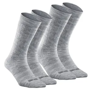 Adult Warm Hiking Socks - SH100 X-WARM MID - 2 Pairs