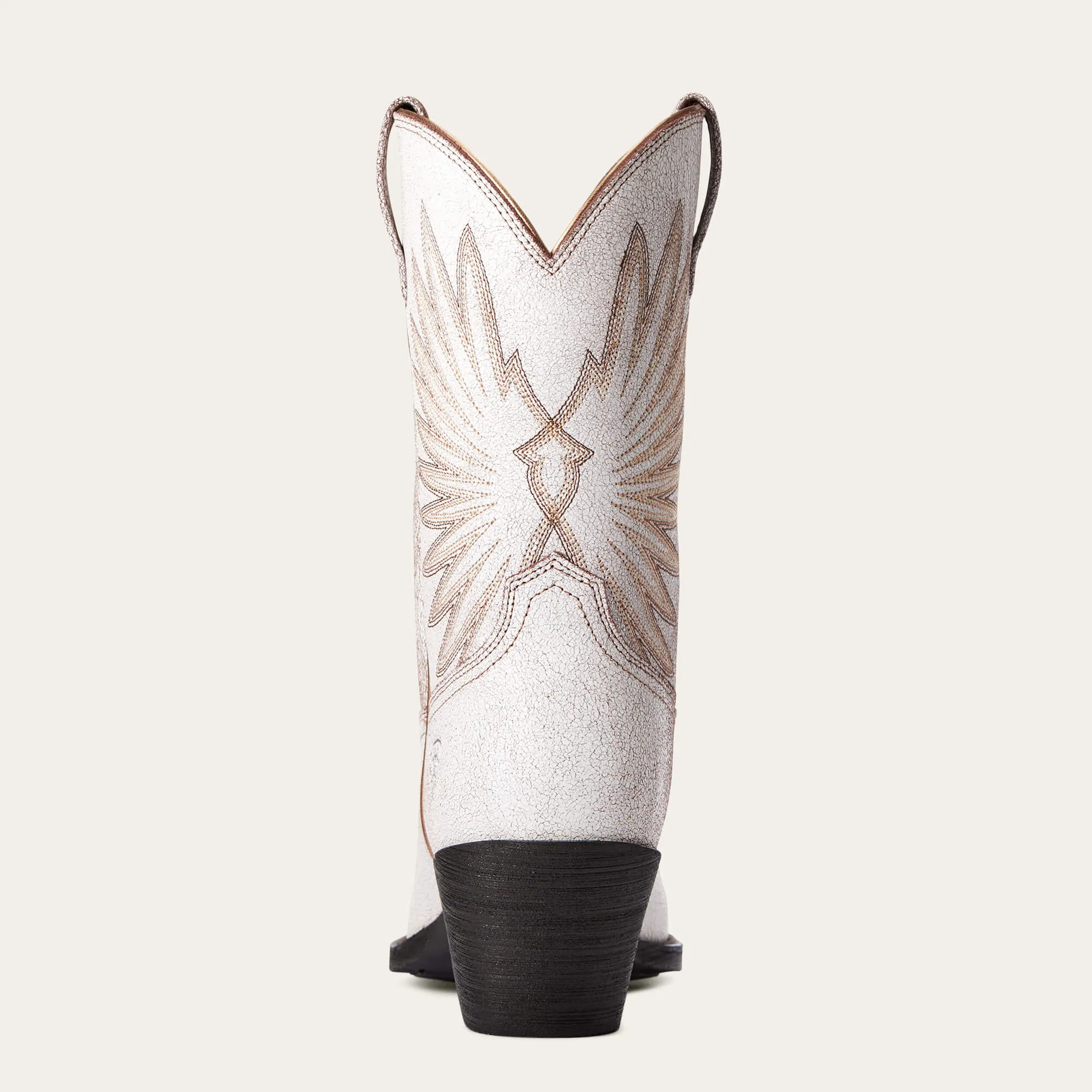 Ariat Distressed White Goldie Snip Toe Western Boots for Women