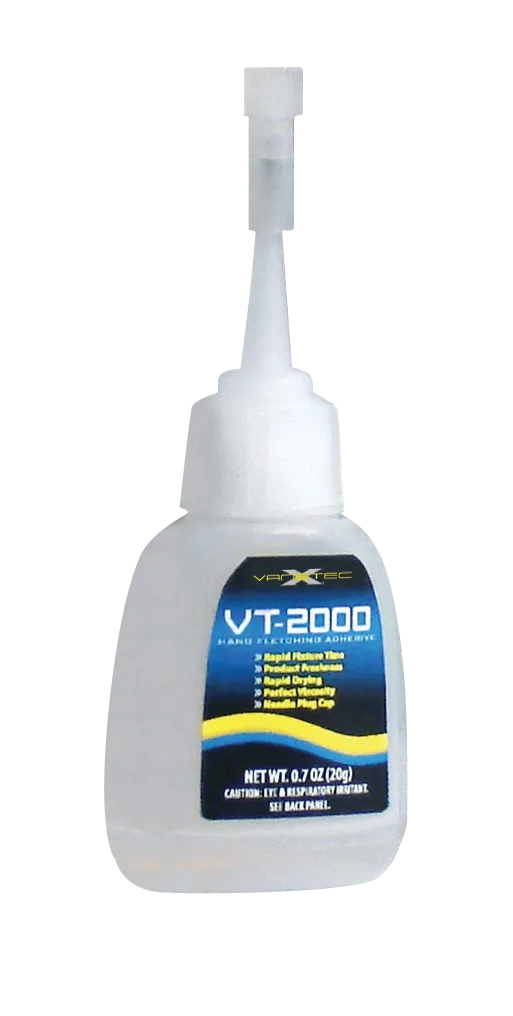 ARROW FLETCHING GLUE VT-2000 VANETEC 0.71 ARCHERY BOW VANE FLETCHES