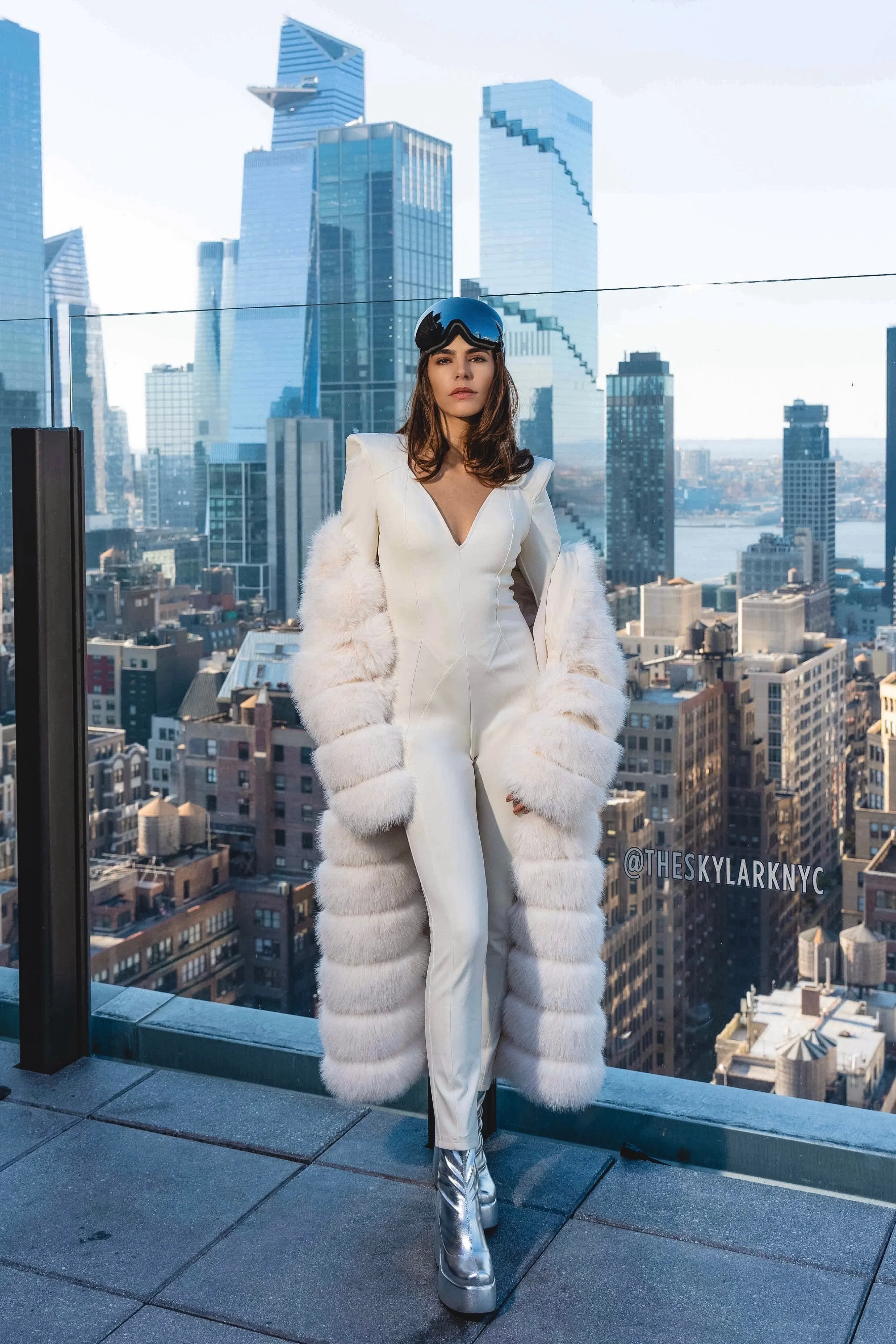 Aspen Minimalistic Eggshell Catsuit by Dani Watanabe