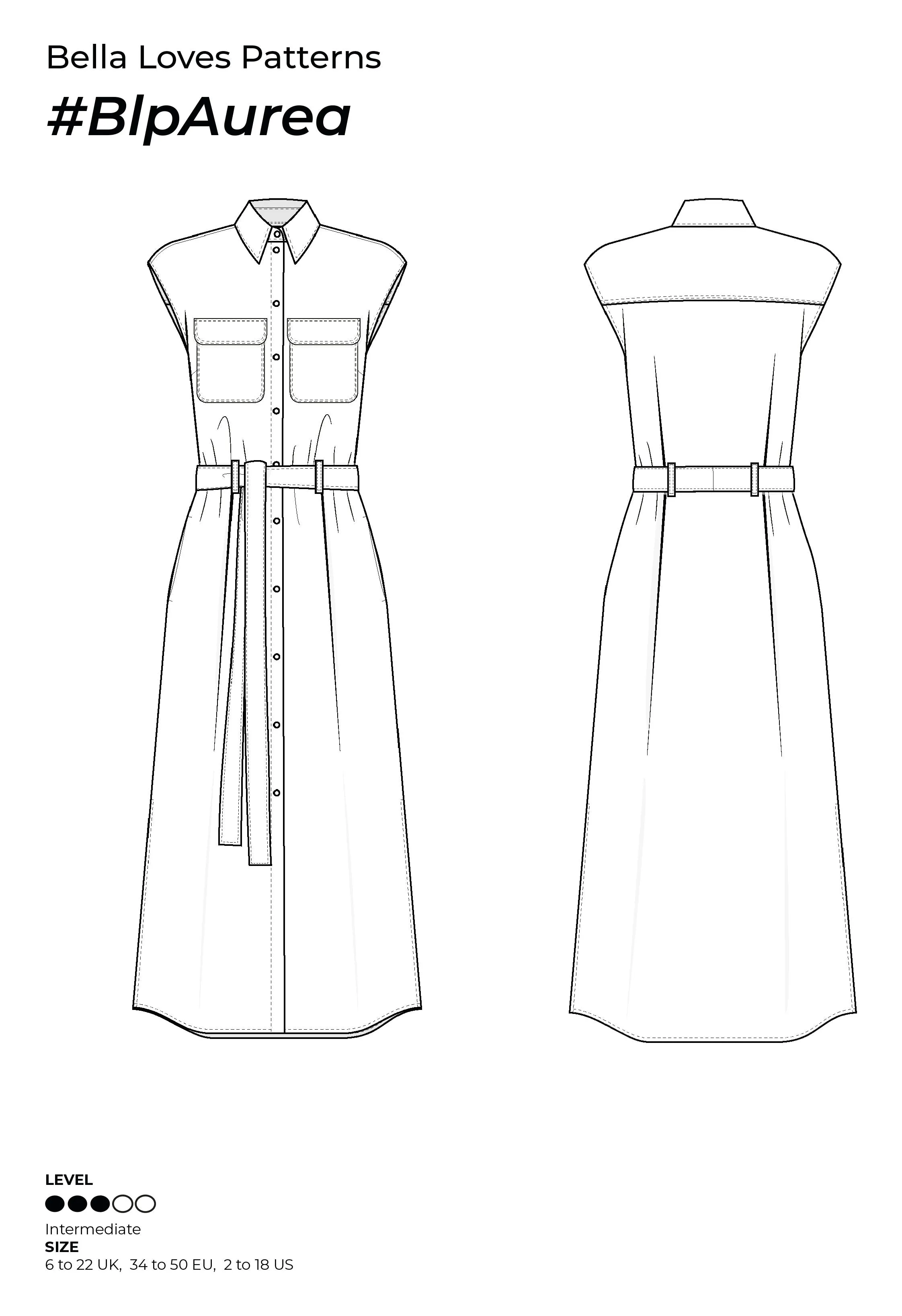 AUREA DRESS  – PDF SEWING PATTERN