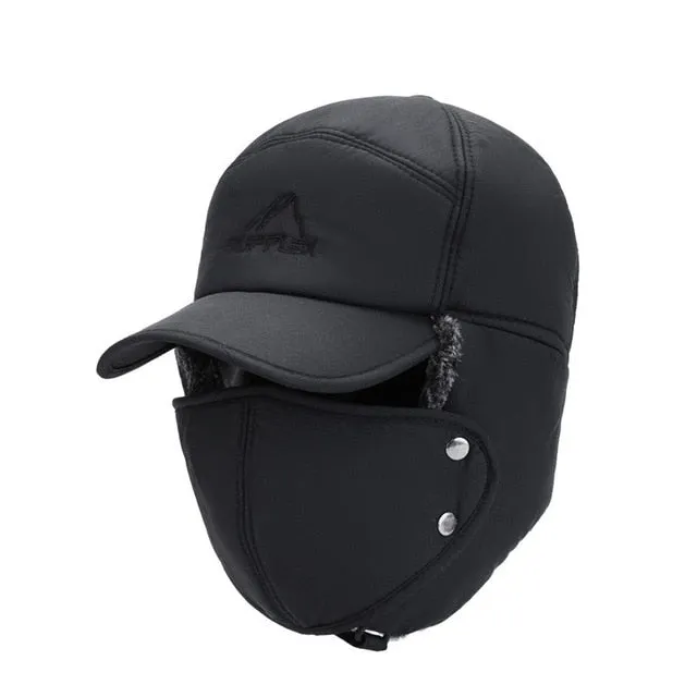Autumn Winter Warm Windproof  Outdoor Sport Hiking Hunting Visor Hat