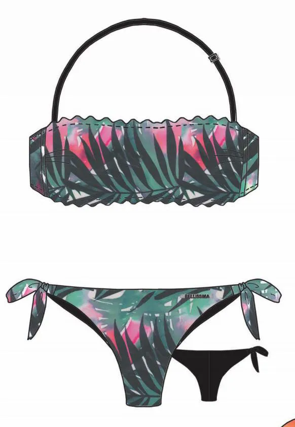 BELIZE 2 piece Bandeau set - Tropical Chic