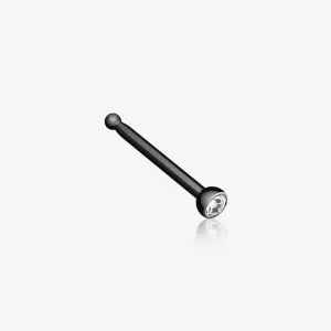 Bio Flexible Press Fit Gem Nose Stud Ring