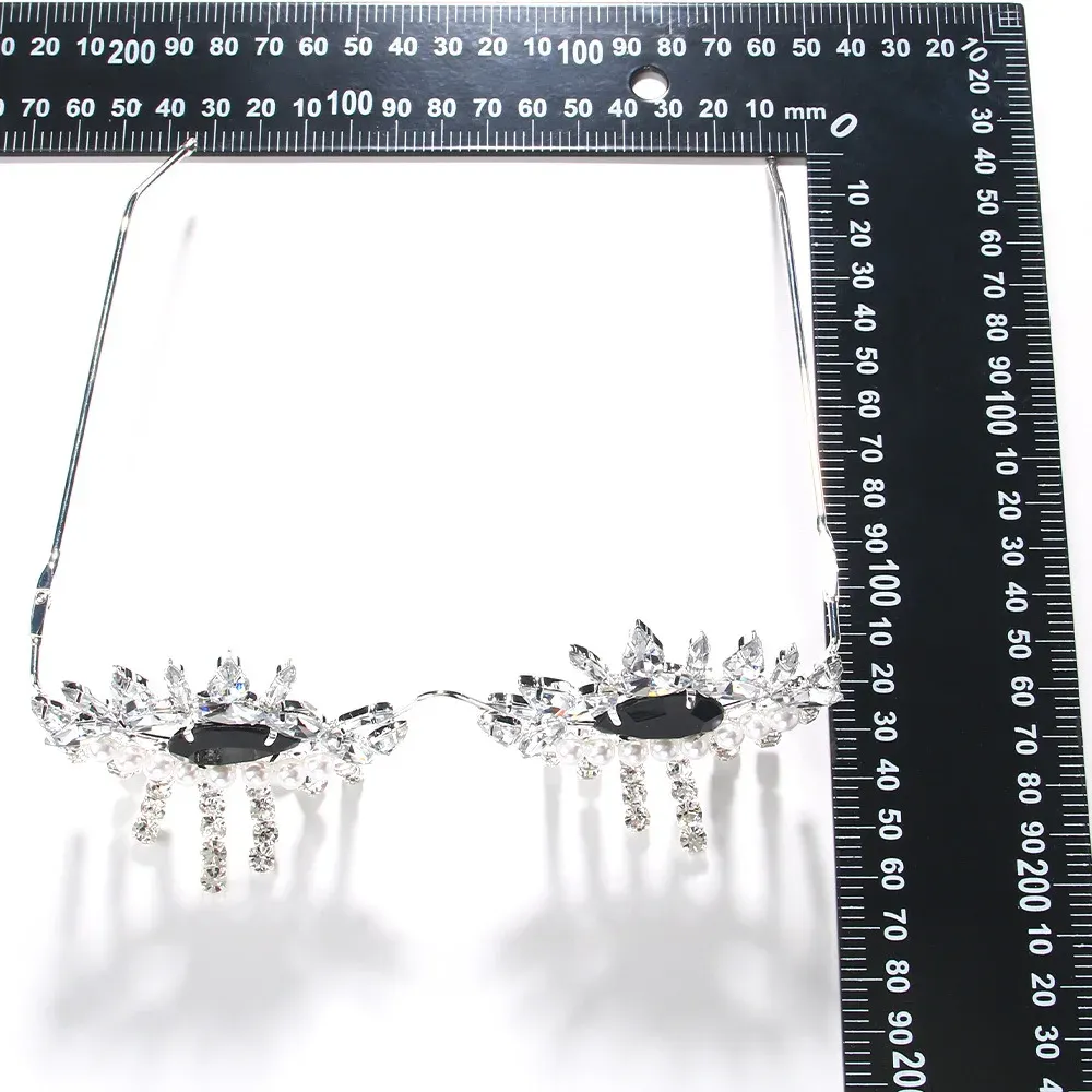 Black Evil Eye Tassel Sunglasses Frame