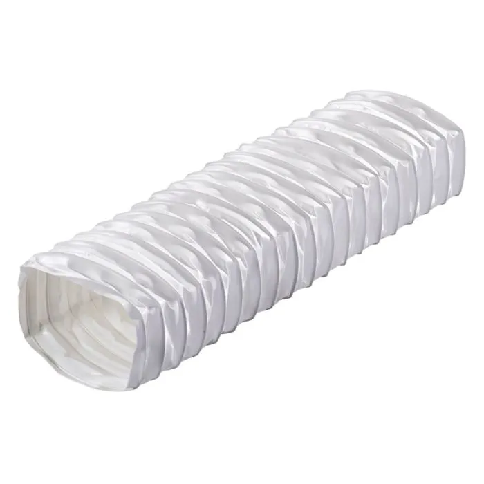 Blauberg 204x60mm x 0.5m Blauflex White Rectangular Flat PVC Flexible Ducting