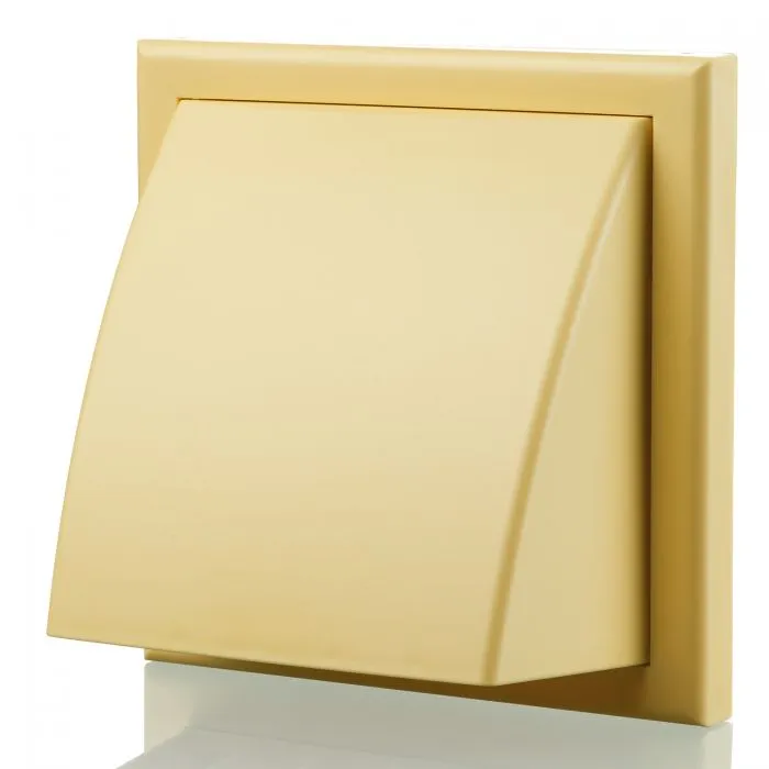 Blauberg DK-100-PVC-COT Ventilation PVC Flexible Duct Cowled Wall Kit 4" 100mm Cotswold Stone