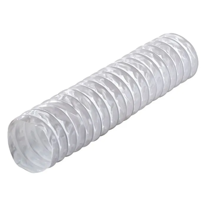 Blauberg DK-125-PVC-WHI Ventilation PVC Flexible Duct Cowled Wall Kit 5" 125mm White