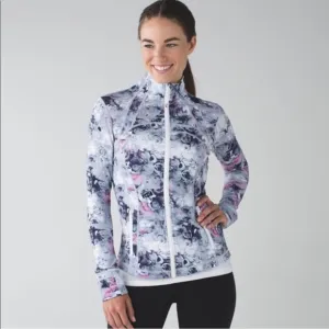 BOGO! Lululemon Define Jacket Moody Mirage White Deep Navy Floral Size 10