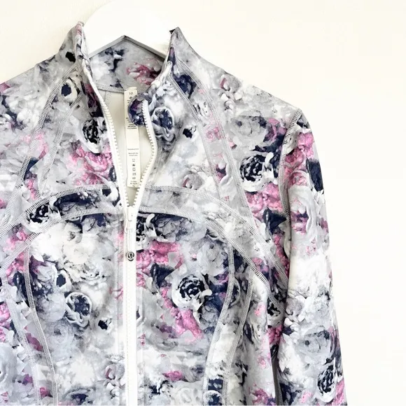 BOGO! Lululemon Define Jacket Moody Mirage White Deep Navy Floral Size 10