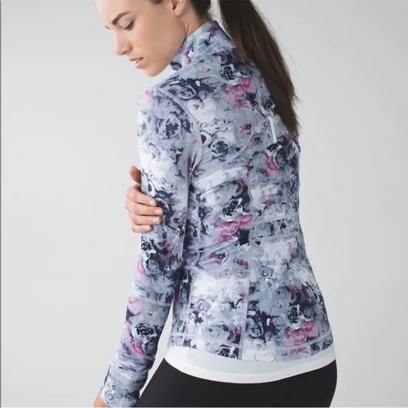 BOGO! Lululemon Define Jacket Moody Mirage White Deep Navy Floral Size 10