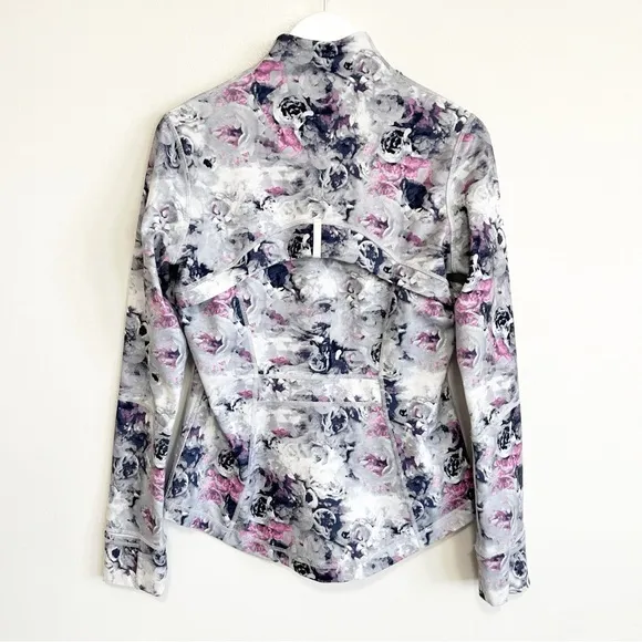 BOGO! Lululemon Define Jacket Moody Mirage White Deep Navy Floral Size 10