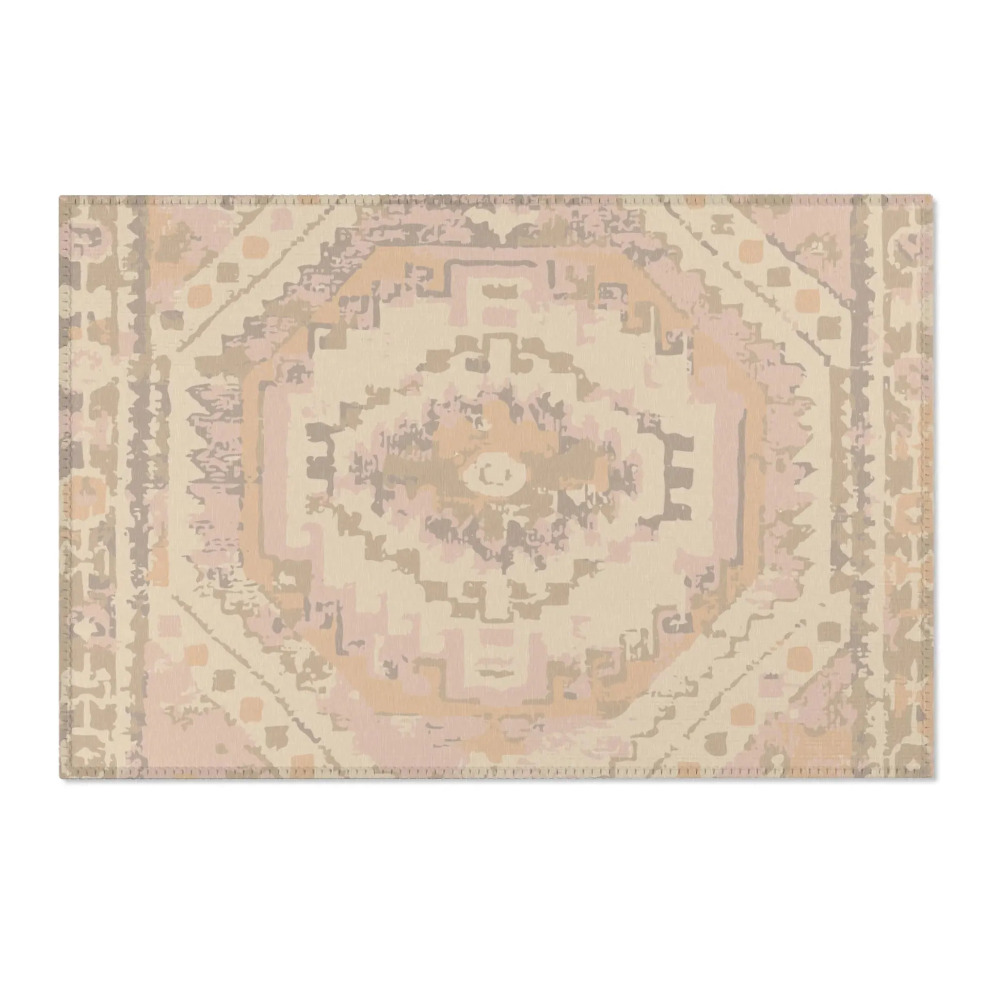 Boho Chic Soft Geometric Vintage Hand Tufted Rug