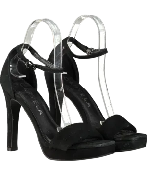 Carvela Black Suede Heeled Sandals UK 4 EU 37 👠