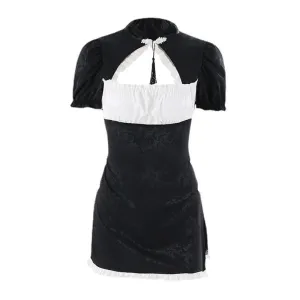 Cheongsam Chic Ruffle Dress