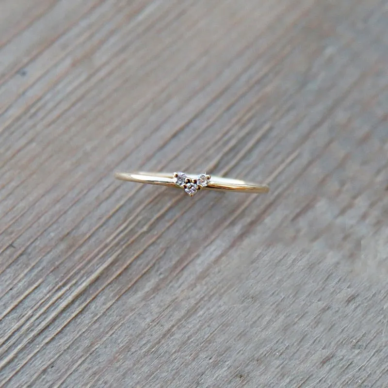 Chic Dainty Heart Ring