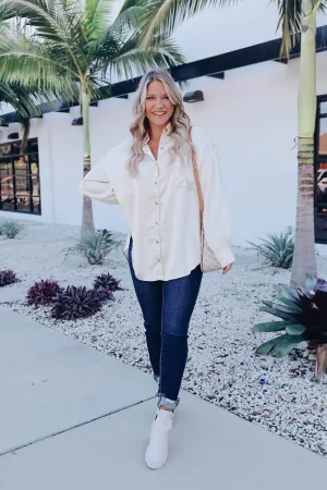 Chrisley Satin Blouse - Cream