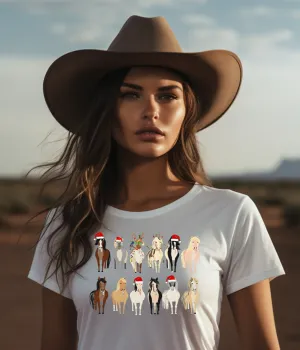 Christmas Horse Shirt Tee