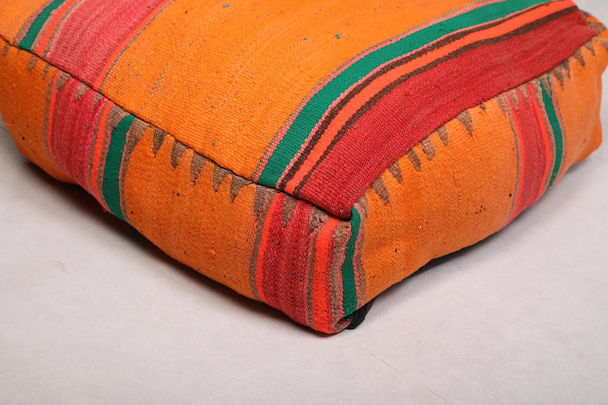 Colorful Kilim woven Pouf Ottoman