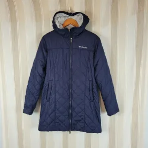 Columbia Copper Crest Long Jacket Coat Blue Size Medium