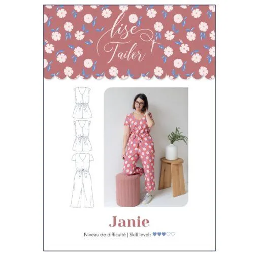 Combinaison JANIE Patron de couture pochette - Lise Tailor