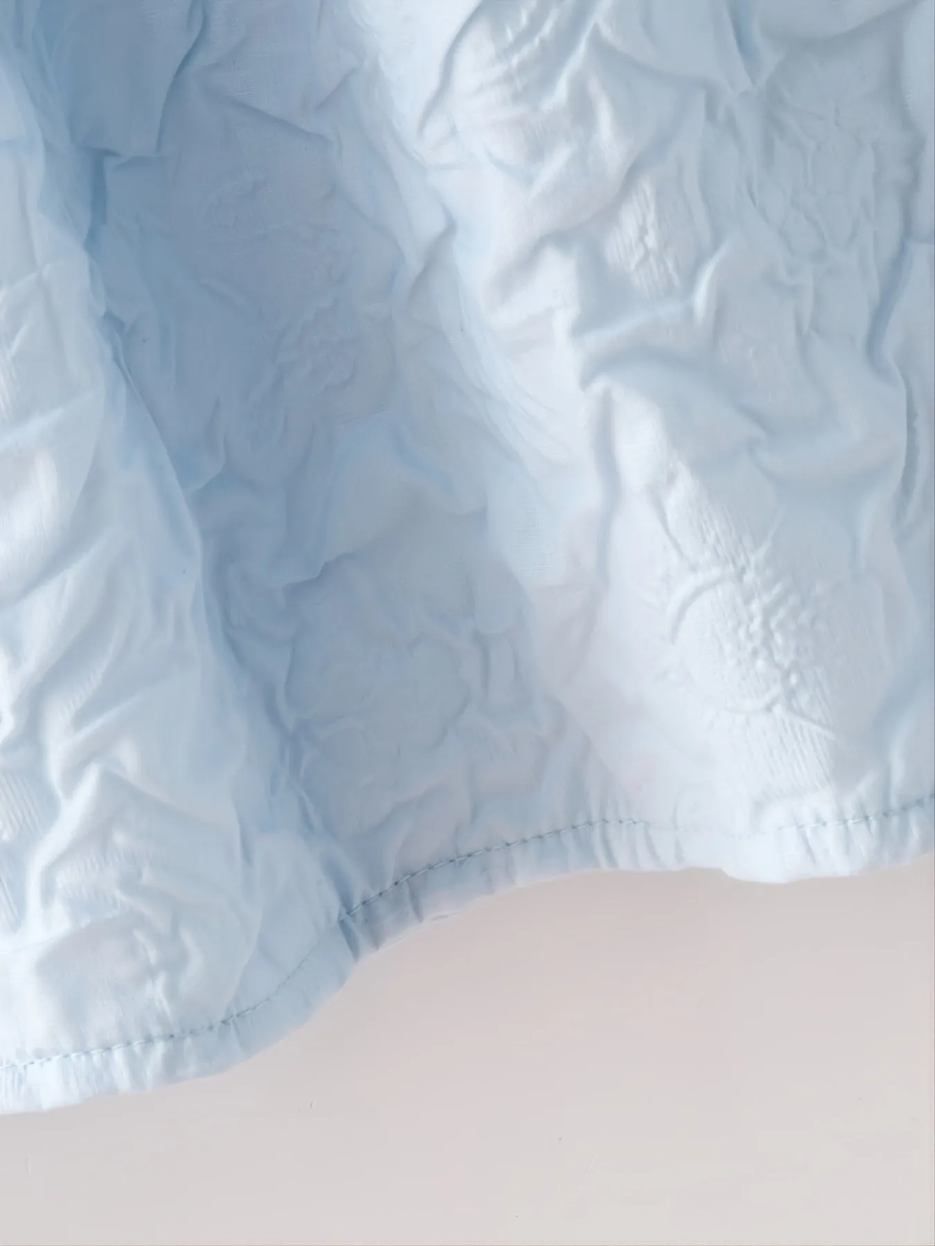 Cute blue Puff Sleeve Dress for Baby Girls