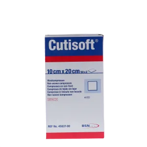 Cutisoft non-woven kompres, steriel, 10x20cm, 50x2st (45837-00)