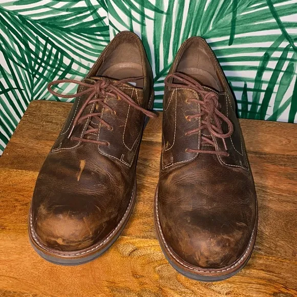 Dansko Brown Oiled Leather Josh Oxfords Men’s 44/10.5-11 8301070207