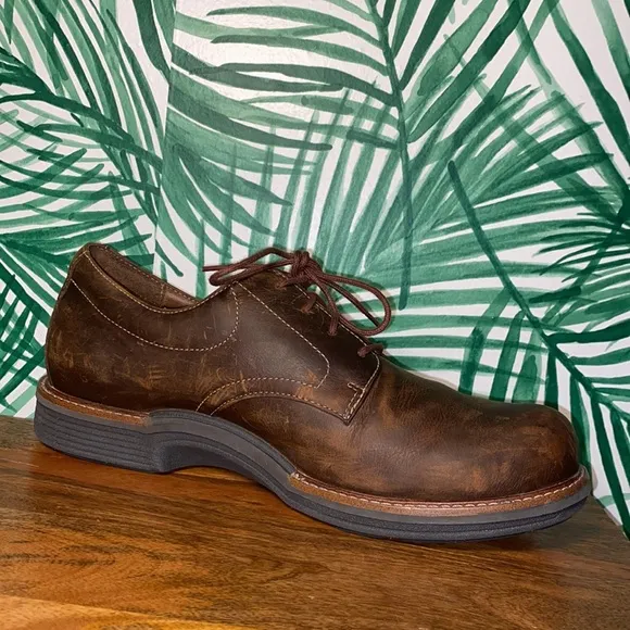 Dansko Brown Oiled Leather Josh Oxfords Men’s 44/10.5-11 8301070207