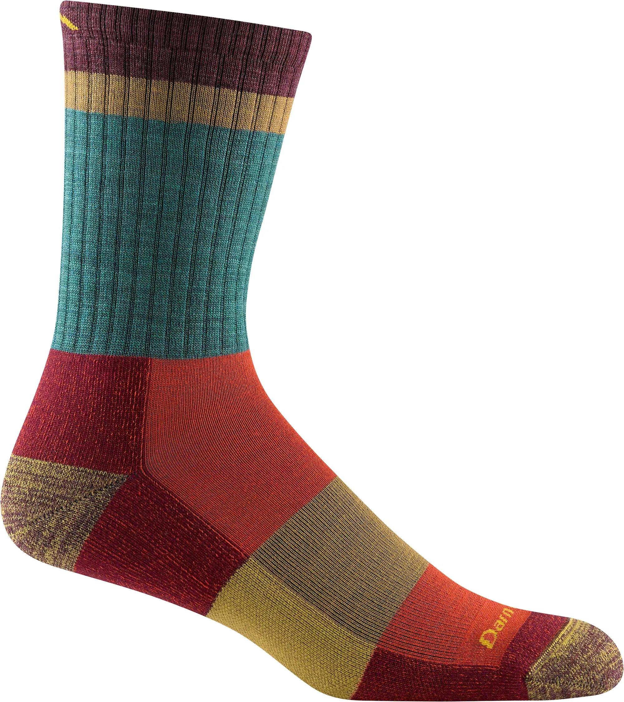 Darn Tough Men's Heady Stripe Micro Crew Light Cushion