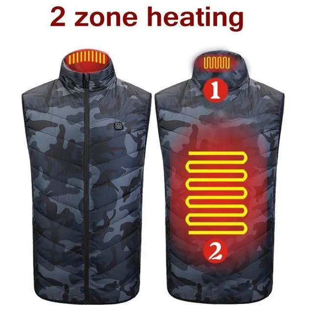 Electric Heating Vest Jacket - 11 Heat Spots