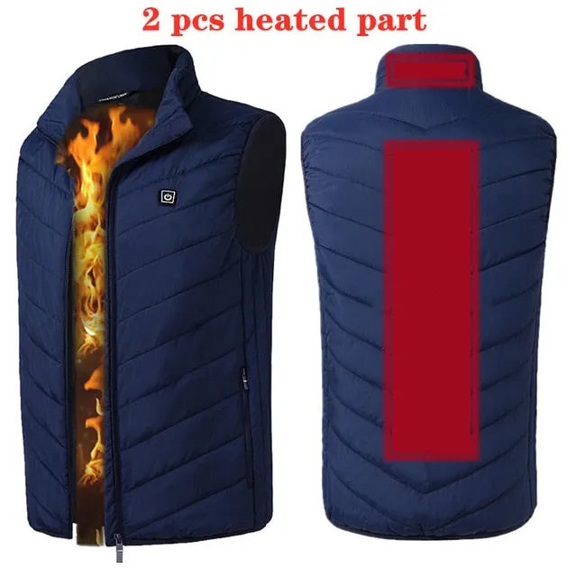 Electric Heating Vest Jacket - 11 Heat Spots