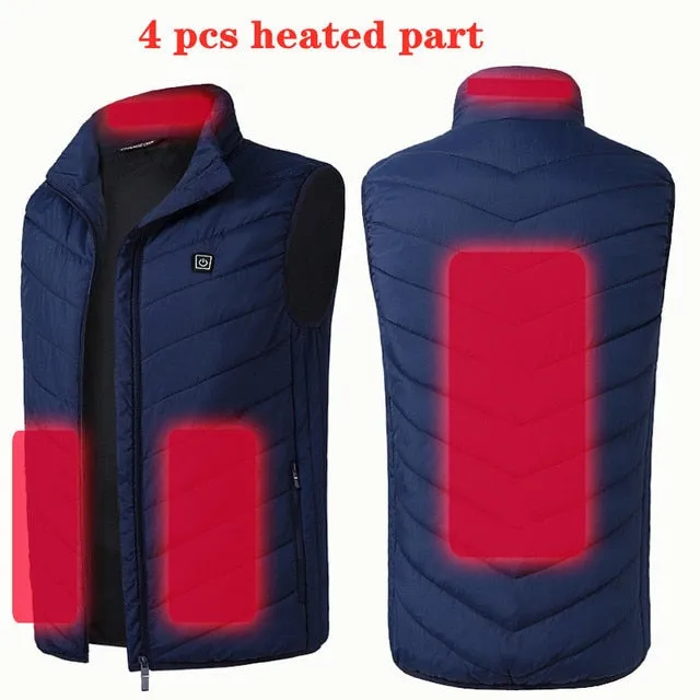 Electric Heating Vest Jacket - 11 Heat Spots