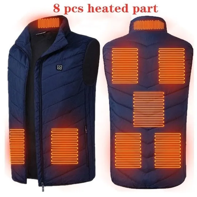 Electric Heating Vest Jacket - 11 Heat Spots